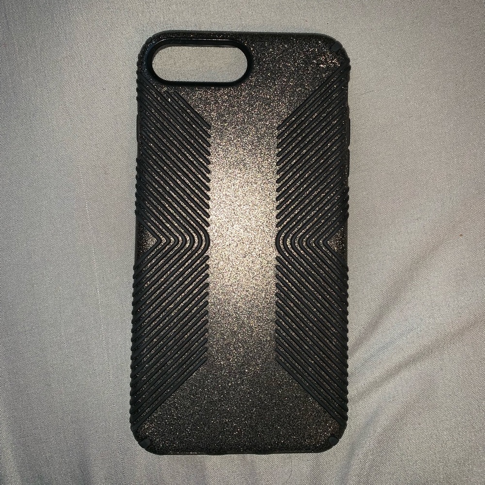 Black sparkly speck case iPhone 7 Plus